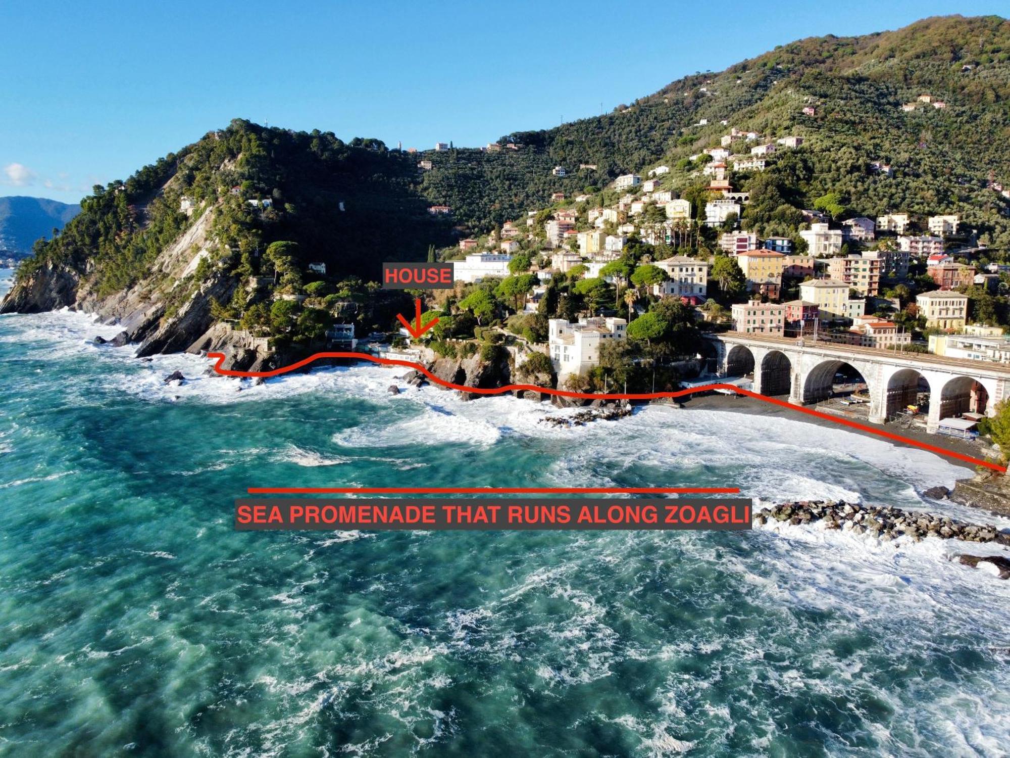 La Terrazza Sul Mare Zoagli Exterior foto